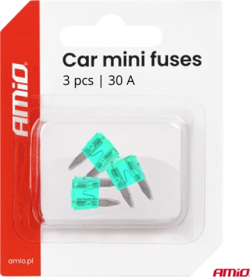 Autopoistky MINI BLISTER 3 ks 30A AMIO-05102