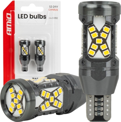 LED žiarovky CANBUS T15 2016 45SMD White 12/24V AMIO-04992