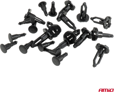 Súprava rozpínacích príchytiek 28 mm ⌀ 9 mm, 10 ks AMIO-05054