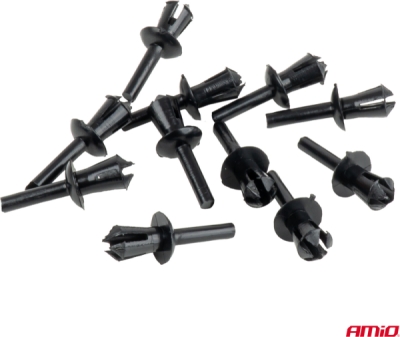 Súprava rozpínacích nitov podbehu kolesa 12 mm ⌀ 5 mm, 10 ks AMIO-05049