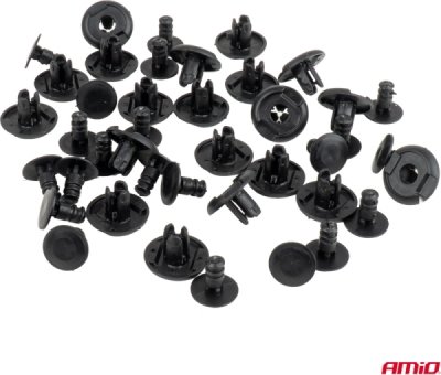 Súprava rozpínacích príchytiek 10 mm ⌀ 6.5 mm, 20 ks AMIO-05036