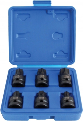 ASTA A-SF12TB – Súprava rázových zástrčných hlavíc TORX 1/2″, 6 ks