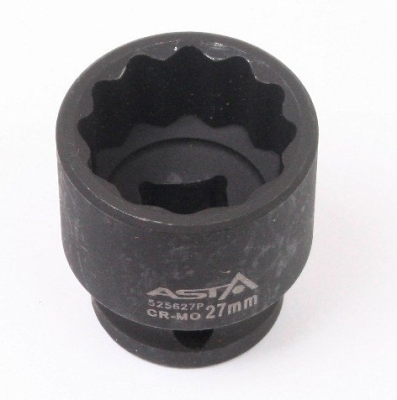 ASTA 525627P – Rázová dvanásťhranná hlavica 1/2″, 27 mm, dĺžka 42 mm
