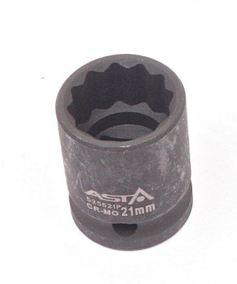 ASTA 525621P – Rázová dvanásťhranná hlavica 1/2″, 21 mm, dĺžka 38 mm