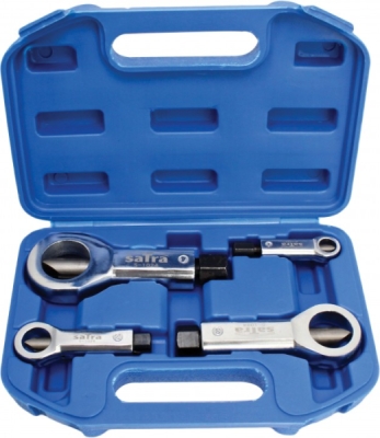 SATRA S-1024 – Súprava rozsekávačov poškodených matíc, 9–36 mm, 4 ks