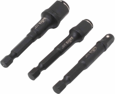 SATRA S-3SD21 – Súprava adaptérov pre nástrčné hlavice 1/4″, 3/8″ a 1/2″, 3 ks