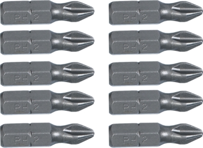 TOPEX 39D314 Skrutkovacie bity PH2 × 25 mm, 10 ks