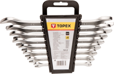 TOPEX 35D656 Súprava vidlicových kľúčov 6-22 mm, 8 ks