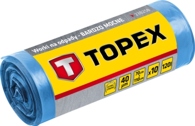 TOPEX 23B258 – Vrecia na odpad 120 l, 10 ks