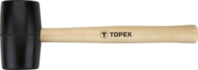 TOPEX 02A343 Gumové kladivo 340 g, priemer 50 mm