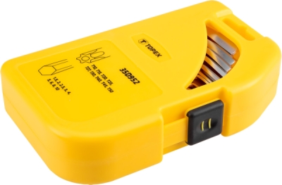 TOPEX 35D952 Krátke imbusové a Torx kľúče, súprava 18 ks