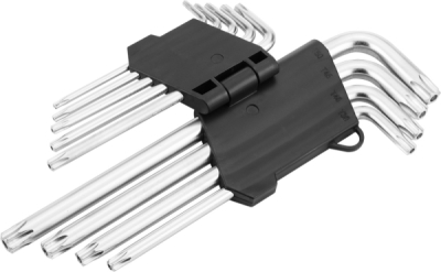 TOPEX 35D961 Dlhé Torx kľúče T10–T50, súprava 9 ks