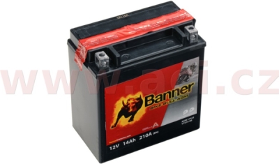 BANNER motobatéria 12V AGM 51422 14Ah 215A BTX16-BS Ľ+