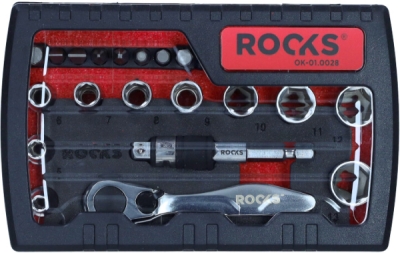 ROOKS OK-01.0028 Sada náradia SMART 1/4″, 28 ks