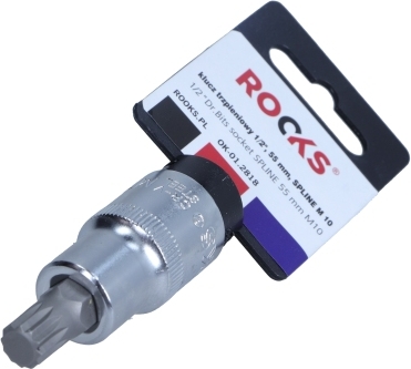 ROOKS OK-01.2818 Bitová hlavica 1/2″, SPLINE M10, 55 mm