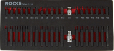 ROOKS OK-01.3120 Sada bitov 1/4″, 40 ks