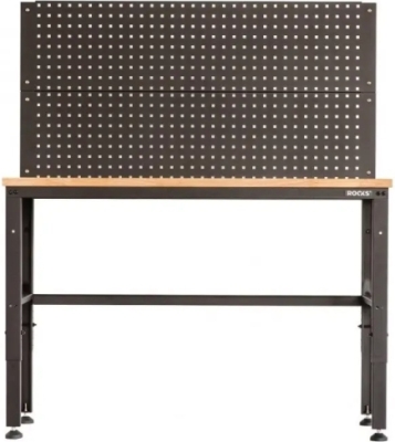 ROOKS OK-01.3209 Dielenský stôl s drevenou doskou a panelom na náradie