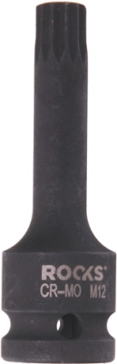 ROOKS OK-01.5011 Rázová bitová hlavica 1/2″, SPLINE M12, 75 mm