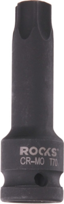 ROOKS OK-01.5022 Rázová bitová hlavica 1/2″, TORX T70, 75 mm
