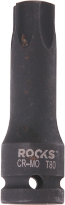 ROOKS OK-01.5023 Rázová bitová hlavica 1/2″, TORX T80, 75 mm