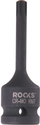 ROOKS OK-01.5026 Rázová bitová hlavica 1/2″, RIBE RM7, 75 mm