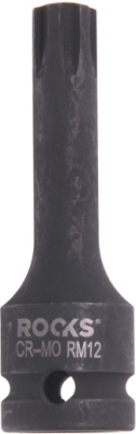 ROOKS OK-01.5030 Rázová bitová hlavica 1/2″, RIBE RM12, 75 mm