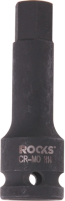 ROOKS OK-01.5037 Rázová bitová hlavica 1/2″, HEX 14 mm, 75 mm