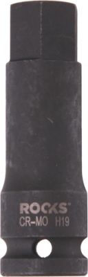 ROOKS OK-01.5039 Rázová bitová hlavica 1/2″, HEX 19 mm, 75 mm