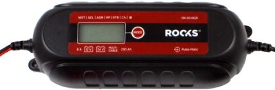 ROOKS OK-03.0021 Nabíjačka autobatérií SMART, 12/24 V, 8 A, 230 Ah, LCD, súprava