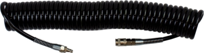 ROOKS OK-04.1001 Špirálová pneumatická hadica PU so spojkami, 12×8 mm, 10 m