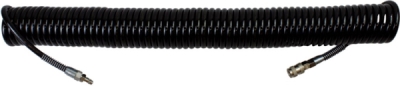 ROOKS OK-04.1002 Špirálová pneumatická hadica PU so spojkami, 12×8 mm, 15 m