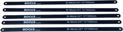 ROOKS OK-06.0148 Bimetalové pílové listy na kov 305 mm, 24 TPI, 5 ks