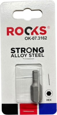 ROOKS OK-07.3162 Bit HEX 6 mm, 10 mm (3/8″), 30 mm, S2