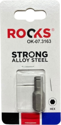 ROOKS OK-07.3163 Bit HEX 7 mm, 10 mm (3/8″), 30 mm, S2