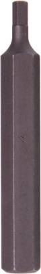 ROOKS OK-07.3189 Rázový bit HEX 4 mm, 10 mm (3/8″), 75 mm, S2