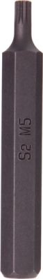 ROOKS OK-07.3203 Rázový bit SPLINE M5, 10 mm (3/8″), 75 mm, S2