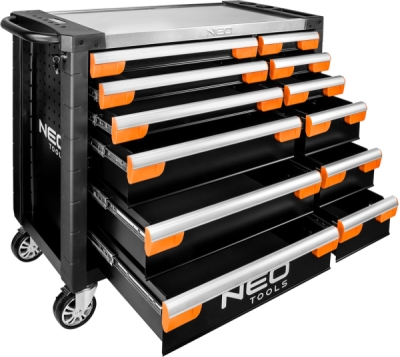 NEO TOOLS 84-225 Dielenská skrinka PRO, 12 zásuviek