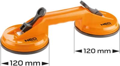 NEO TOOLS 56-806 Prísavka na sklo dvojitá, 80 kg