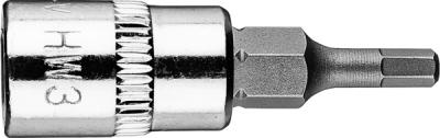 NEO TOOLS 10-310 Šesťhranný bit H3 na hlavici 1/4", krátky, 37 mm