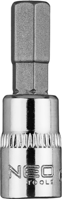 NEO TOOLS 10-314 Šesťhranný bit H7 na hlavici 1/4", krátky, 37 mm