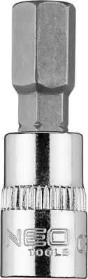 NEO TOOLS 10-315 Šesťhranný bit H8 na hlavici 1/4", krátky, 37 mm