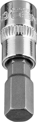 NEO TOOLS 10-315 Šesťhranný bit H8 na hlavici 1/4", krátky, 37 mm