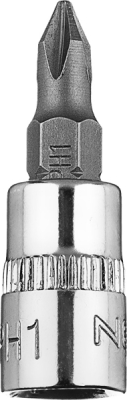 NEO TOOLS 10-316 Skrutkovací bit PH1 na hlavici 1/4", krátky, 37 mm