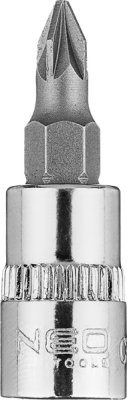 NEO TOOLS 10-319 Skrutkovací bit PZ1 na hlavici 1/4", krátky, 37 mm
