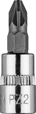 NEO TOOLS 10-320 Skrutkovací bit PZ2 na hlavici 1/4", krátky, 37 mm