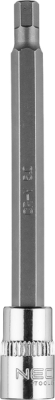 NEO TOOLS 10-330 Šesťhranný bit H5 na hlavici 1/4", dlhý, 87 mm