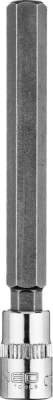 NEO TOOLS 10-333 Šesťhranný bit H8 na hlavici 1/4", dlhý, 87 mm