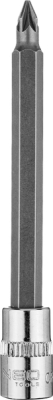 NEO TOOLS 10-337 Skrutkovací bit PZ1 na hlavici 1/4", dlhý, 87 mm