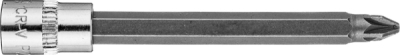 NEO TOOLS 10-338 Skrutkovací bit PZ2 na hlavici 1/4", dlhý, 87 mm