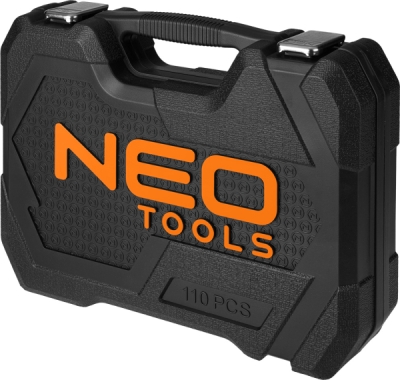 NEO TOOLS 10-211 Súprava nástrčných kľúčov 1/2", 1/4", 110 ks, saténové vyhotovenie